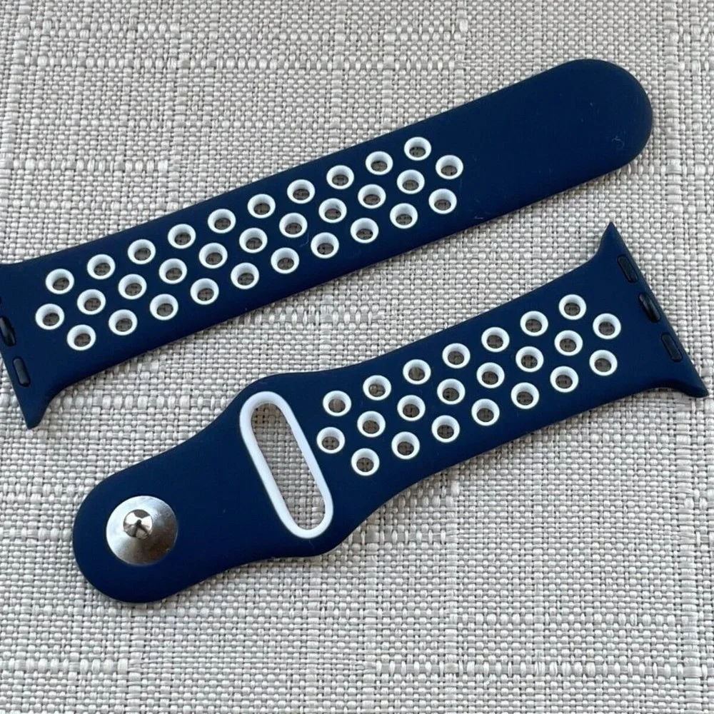 Replacement Sport Strap for iWatch Blue Tone Band Size 38/40mm